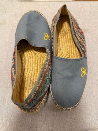 Alpargatas Silbon azules y multicolor