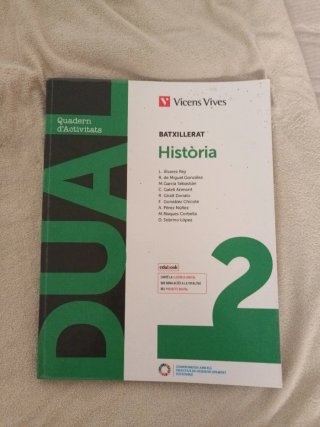 Història, 2 Batxillerat, Dual Quadern d'activitats