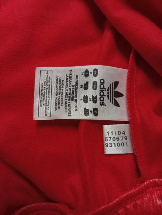 Adidas 2004 Archive Red Biker Jacket XS/S - Y2K
