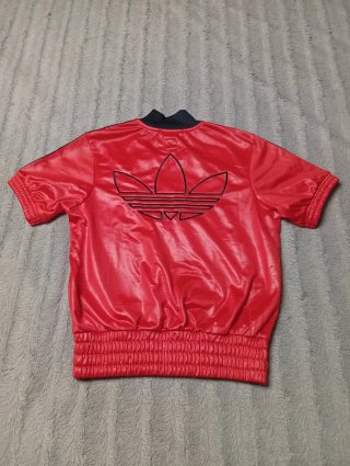 Adidas 2004 Archive Red Biker Jacket XS/S - Y2K