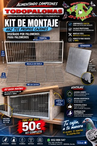 4 Kits Montaje  módulos