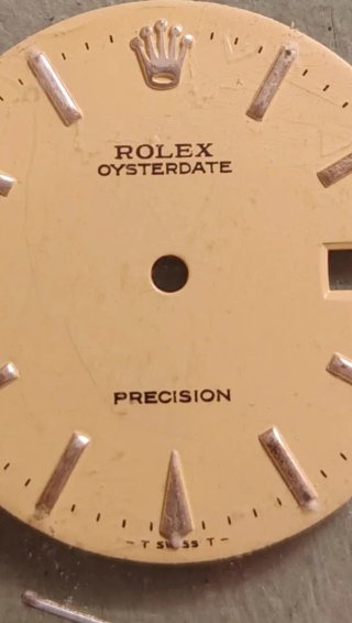 Quadrante Rolex Oysterdate Precision Beige