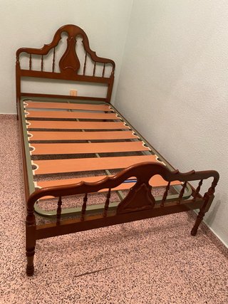 Cama 105cm Madera Cerezo