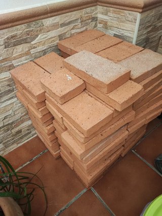 Ladrillos de terracota para construcción 110 unid