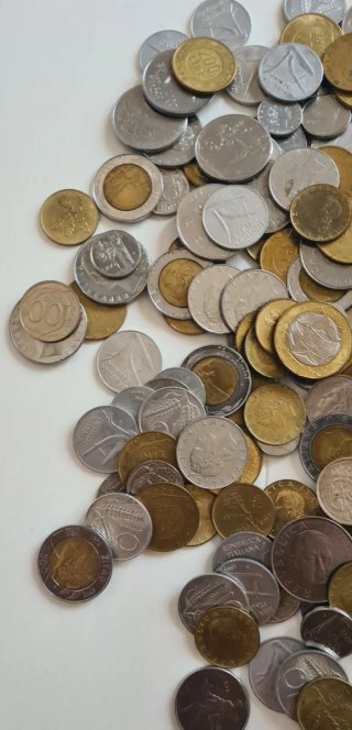 1 kg MONEDAS Italiane 1954-1998 Miste