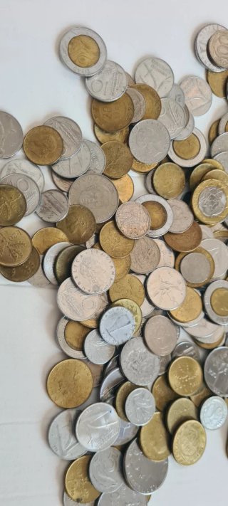 1 kg MONEDAS Italiane 1954-1998 Miste