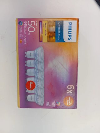 Philips GU10 LED 6x 3.8W Luce Calda 345lm