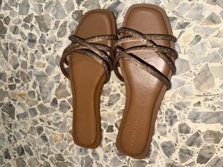 Primark Sandali Gioiello Marrone/Oro