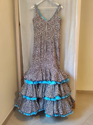 Traje Flamenca T38-40 y complementos