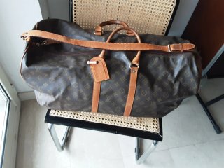 Borsone Louis Vuitton in pelle marrone