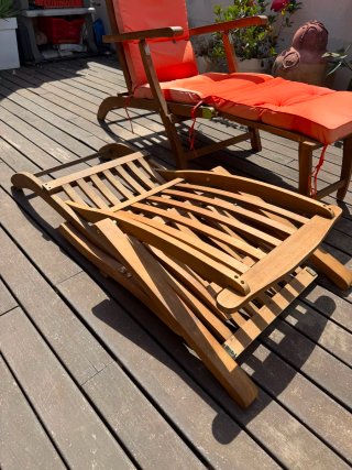 Conjunto Mesa y 6 Sillas Madera Exterior