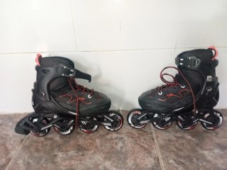 Patines Oxelo Negro/Rojo Talla 32-35