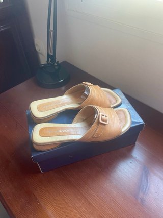 Sandalias Andrea Piel Camel Talla 38