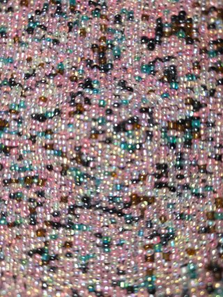 Bolso de fiesta de cuentas multicolor