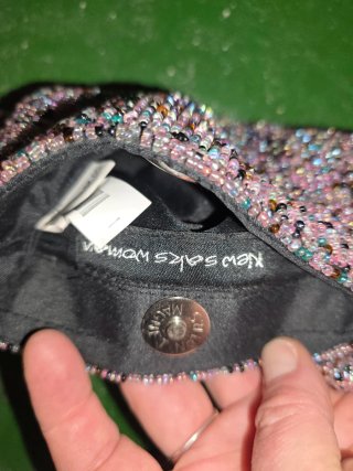 Bolso de fiesta de cuentas multicolor