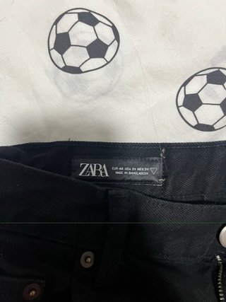 Bermuda Zara Negra Talla [Talla]