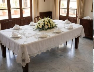 Mantel de Ajuar para 12 Comensales - ¡A Estrenar!