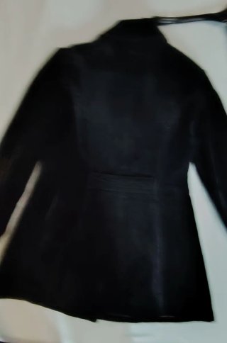Cappotto nero doppio petto