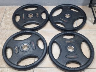 Discos de gimnasio 20kg con goma (profesionales)