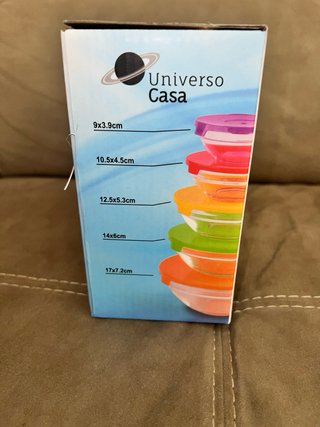 Set 5 Contenitori Vetro Universo Casa