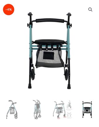 Andador Aluminio ZEN LITE Plegable