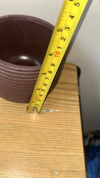 Vaso Pequeno Cerâmica Castanho