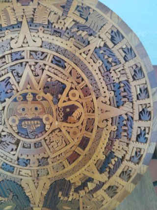 Calendario Azteca Mosaico Hecho a Mano