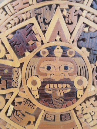 Calendario Azteca Mosaico Hecho a Mano