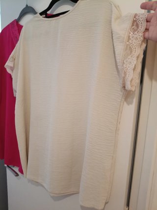 Blusa Lencera Manga Corta