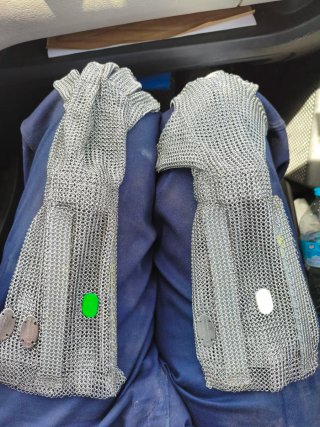 Guantes anticorte malla Honeywell con manguito