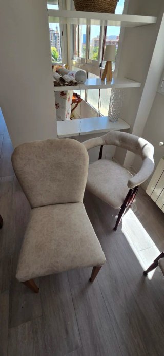 Mesa Comedor 180x90 + 6 Sillas + 2 Sillones