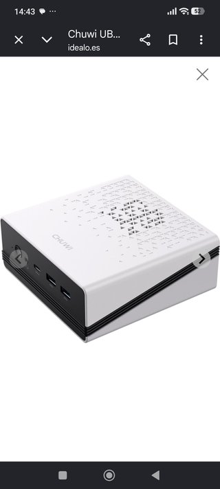 Mini PC Chuwi Blanco y Negro ryzen 5 6600 h 16 gb
