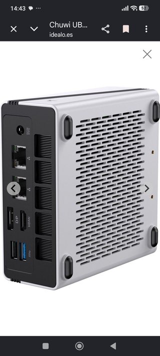 Mini PC Chuwi Blanco y Negro ryzen 5 6600 h 16 gb