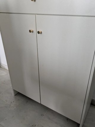 Mueble Perchero Zapatero Blanco