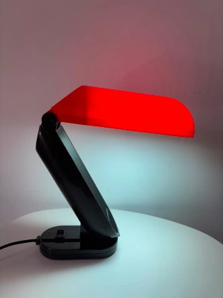 Lámpara flexo Tucán Vintage Roja Negra