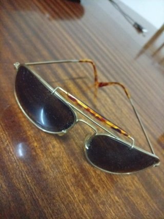 Gafas de sol aviador cristal verde marro