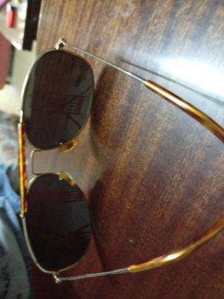 Gafas de sol aviador cristal verde marro