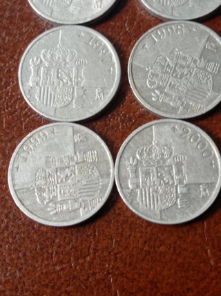 12 Monedas Pesetas Aluminio