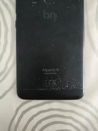 Móvil BQ Aquaris V Pantalla Rota Negro. Para pieza