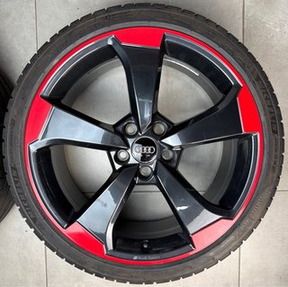 LLANTAS AUDI ROTOR RS3 8V ORIGINALES EN ROJO