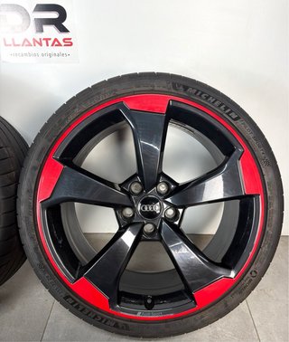 LLANTAS AUDI ROTOR RS3 8V ORIGINALES EN ROJO