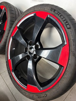 LLANTAS AUDI ROTOR RS3 8V ORIGINALES EN ROJO