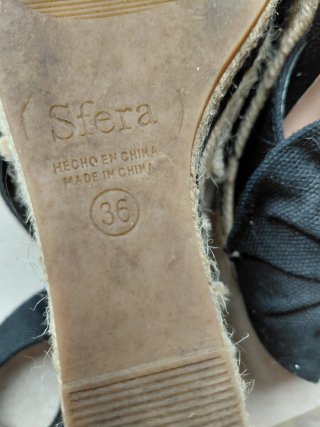 Sandalias Sfera Talla 36 Negras