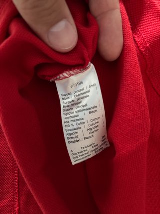 Polo Lacoste Rosso Slim Tg. 4