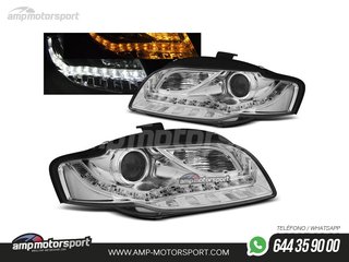 FAROS DELANTEROS LUZ DIURNA LED PARA AUDI A4 B7 2004-2008