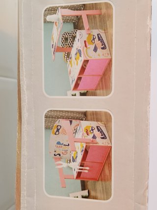 Banco organizador infantil madera