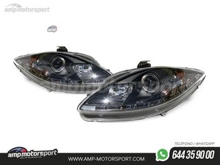 FAROS DELANTEROS LUZ DIURNA LED REAL DRL PARA SEAT LEON / TOLEDO / ALTEA 1P