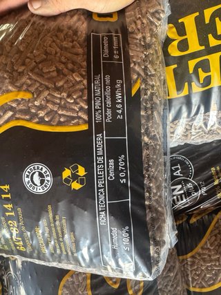 Saco Pellets Madera ENplus A1 15kg