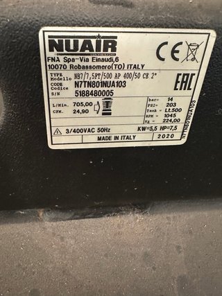 Compresor de aire NU AIR HF7.5