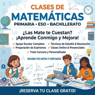 Clases de Matemáticas Primaria, ESO y bachillerato